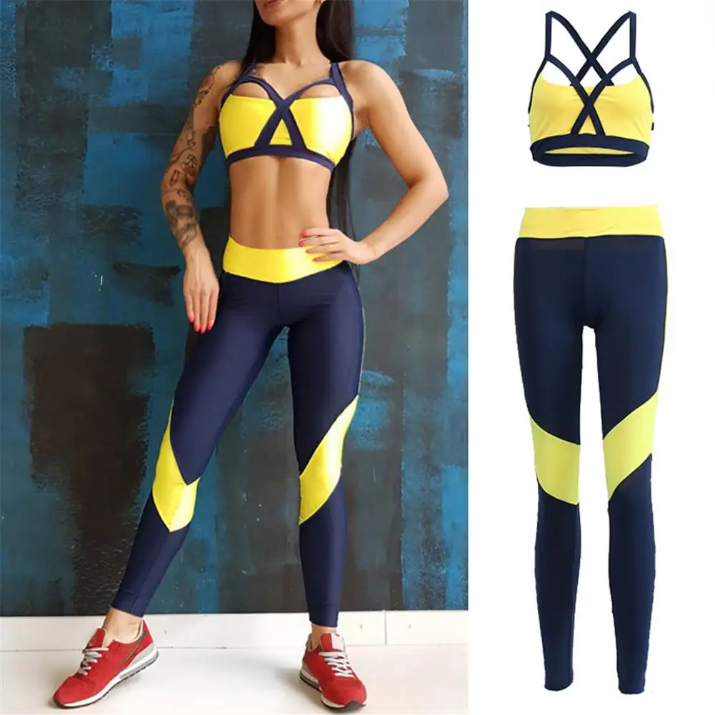 Комплект одежды для йоги, спортзала, одежда для фитнеса и йоги, спортивный костюм для бега, спортивная одежда для женщин, женская спортивная одежда