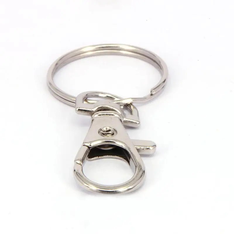 

20 Pcs Alloy Keyring Circle For Carrying The Key Round Split 38*17mm Key Chains Jewelry Accessories