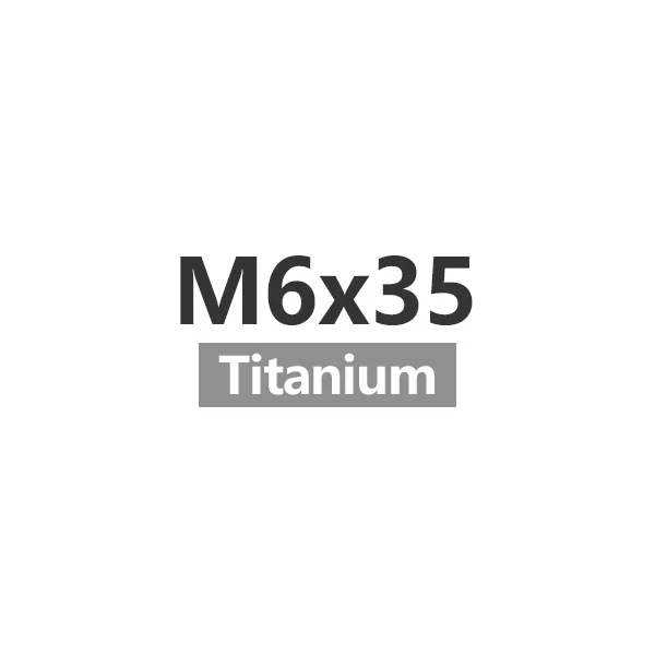 M6x35 Titanium Риска Титан велосипедный вынос руля болт M6x30/35/40/50 мм шоссейные горный велосипед Гарнитура Топ Кепки крепления крышки гайка ходового винта - Цвет: M6x35 Titanium