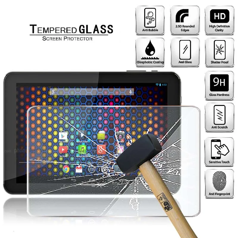

Tablet Tempered Glass Screen Protector Cover for Archos 90 Neon HD Tablet Anti-Fingerprint Explosion-Proof Tempered Film