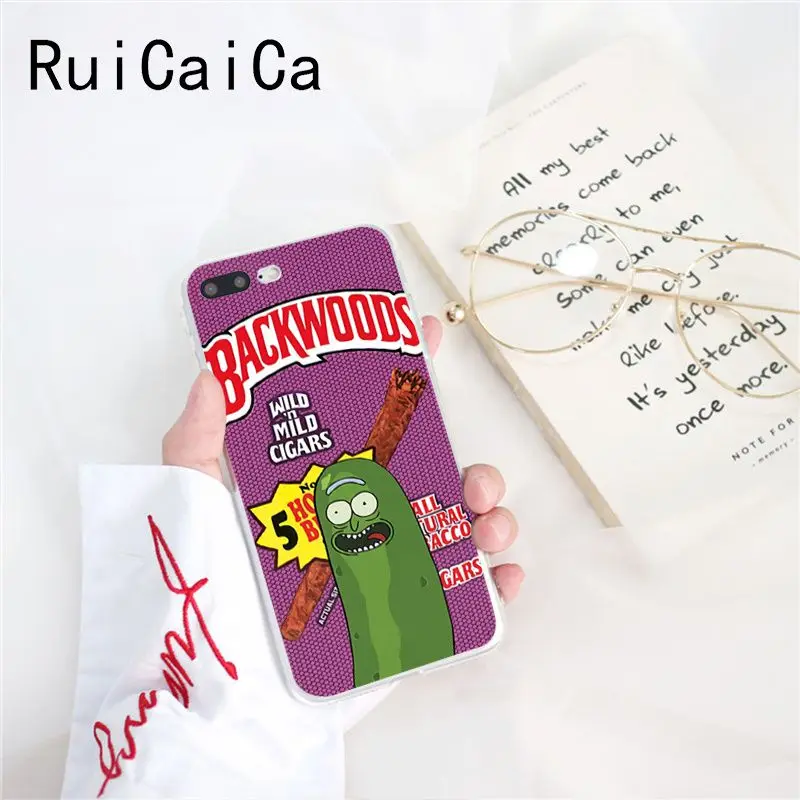 Ruicaica rick and morty backwoods сигары силиконовый чехол для телефона iPhone X XS MAX 6 6s 7 7plus 8 8Plus 5 5S SE XR 10