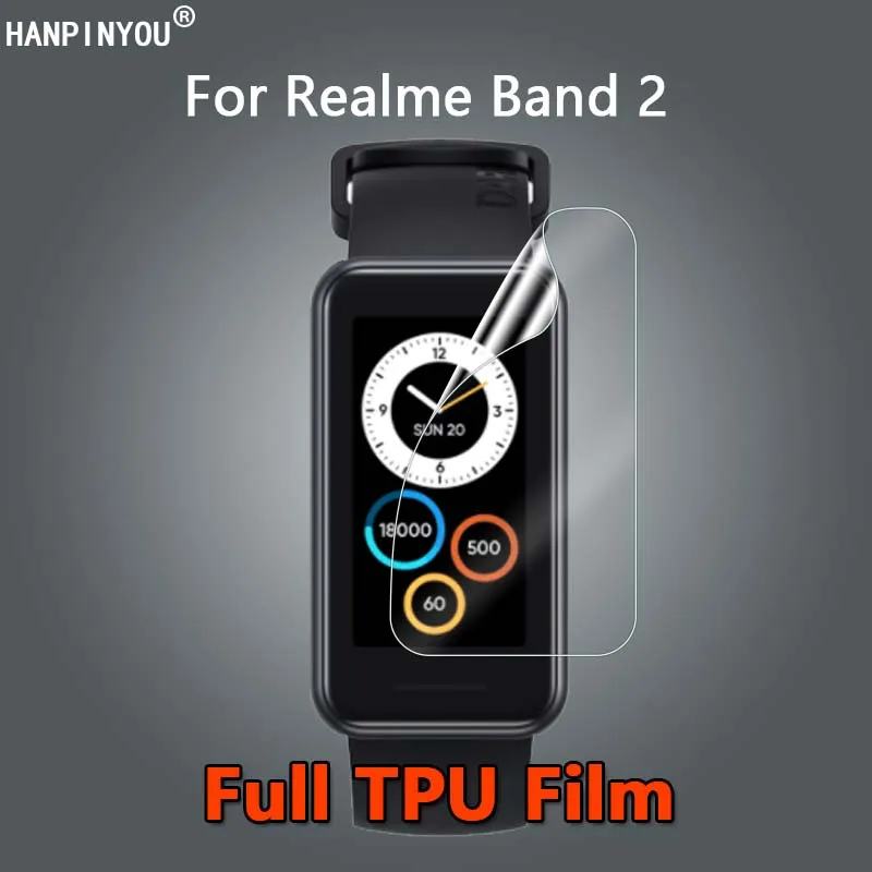 10 Pezzi Per Oppo Realme Band 2 Band2 Antigraffio Ultra Clear Slim Soft Tpu Hydrogel Pellicola Salvaschermo-Vetro Non Temperato