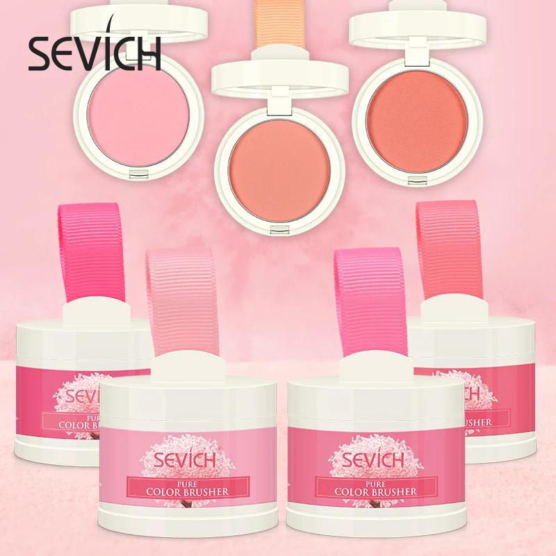 Пудра для лица Sevich 6 цветов румяна пудра макияжа палитра румян с порошком