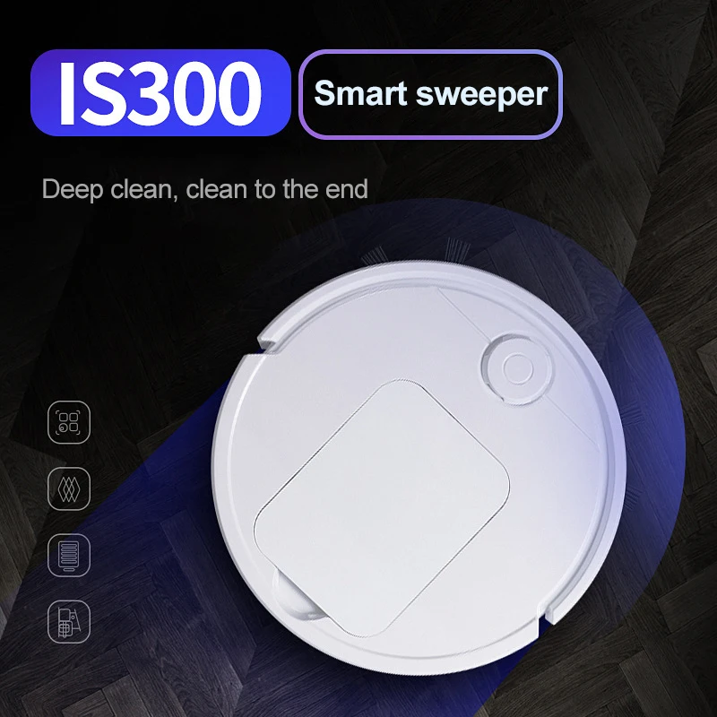 

3 In 1 Robot Vacuum Cleaner USB Rechargeable Smart Sweeping Robot Automatic Sweeper Strong Suction Home Floor Cleaning Machine