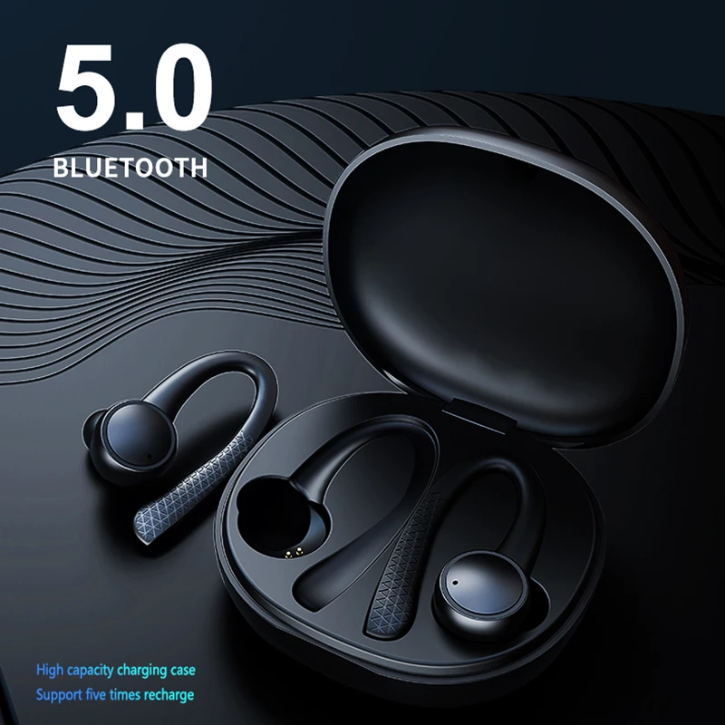 T7 Pro TWS 5,0 беспроводные Bluetooth наушники Hi-Fi стерео беспроводные наушники Спортивная гарнитура с зарядным устройством для iOS и Android