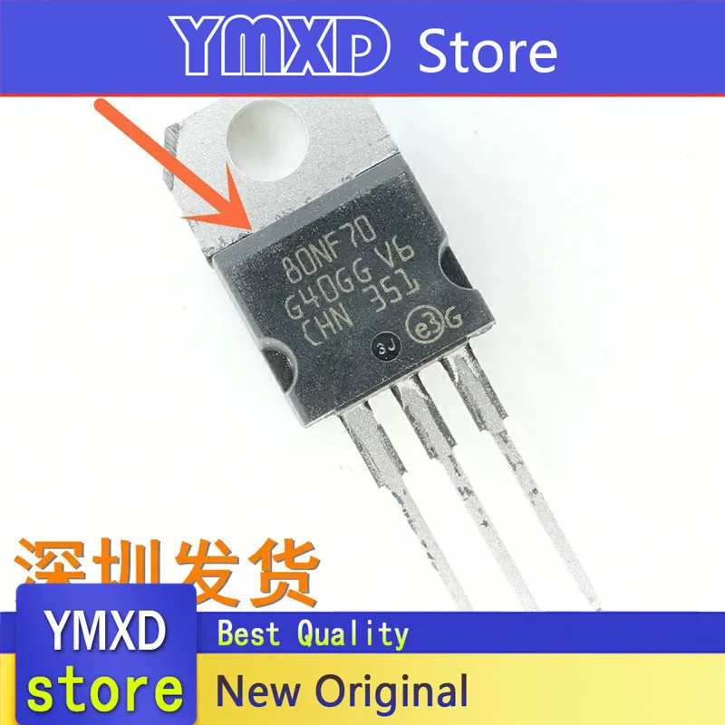 10 шт./лот новый оригинальный STP80NF70 80 Nf70 полевой эффект трубка в 80A70V TO-220 В наличии |