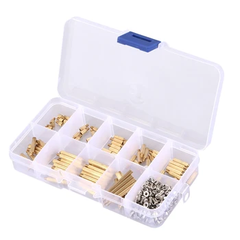 

270Pcs / Set M2 Brass Studs Pillars Standoff Spacers Screw Isolation Spacing Screws Kit