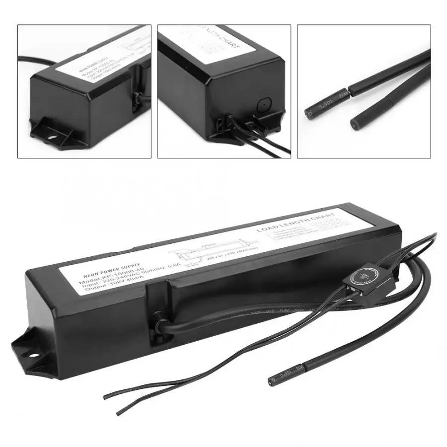 Neon Transformer XP-10000-40 Neon Light Electronic Transformer Neon Sign Power Supply 10KV 40mA