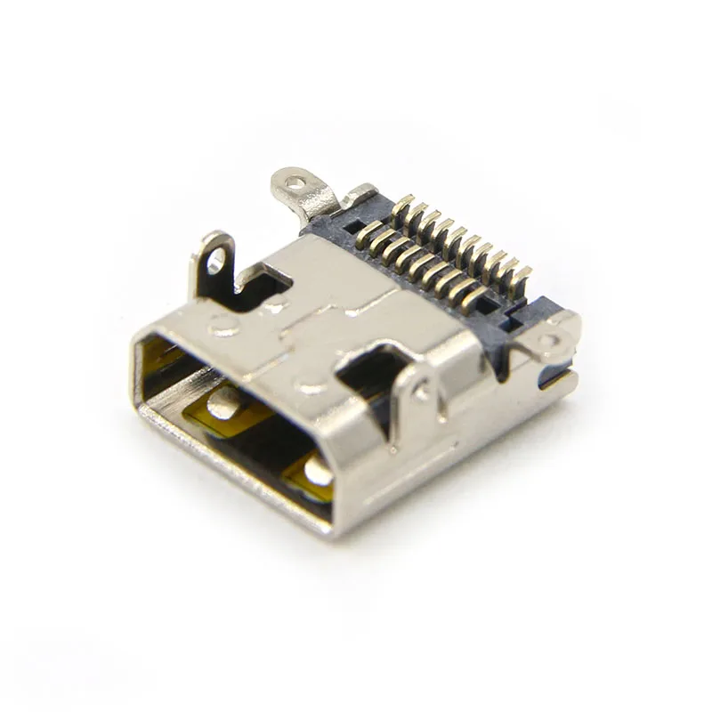 100 шт./лот патч-интерфейс HD 19PF MICRO HDMI гнездовой разъем D-TYPE движения DV сиденье сзади SMD передний DIP 19P игольчатый разъем