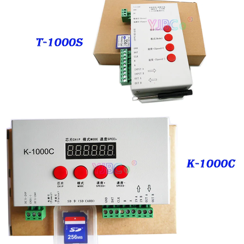 Программная адресная плата к 1000C (обновление T1000S) IC WS2812B WS2811 APA102 T1000S 2048 пикселей
