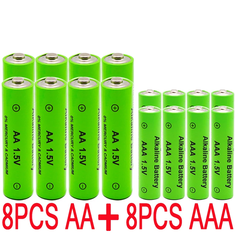 8AA-AAA Aa+ aaa novo 1,5 v зарядное устройство aa aaa alcalino 2100-3000mah Сменный MP3-плеер b - Цвет: 8AA-AAA
