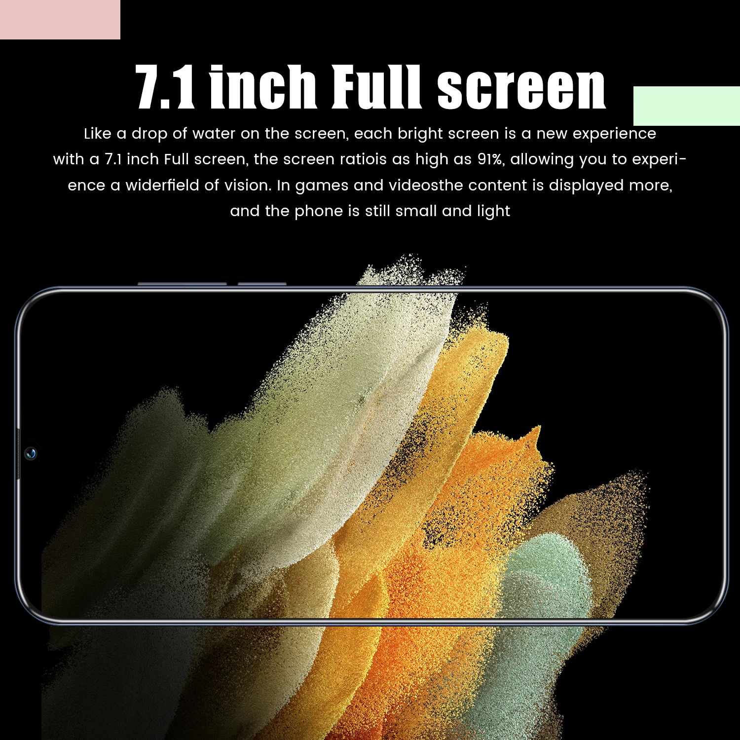 S21 Ultra Smart Phone Global Version 16GB+512GB 7.1 Inch Full Screen Smartphone 24MP+48MP Camera 6000mAh GPS Phone Free Shipping