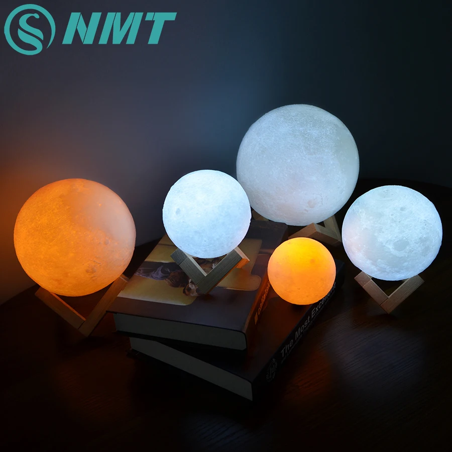 Permalink to 3D Print LED Moon Light Touch Switch LED Bedroom Night Lamp Novelty Light for Baby Kids Children Christmas Home Decoration