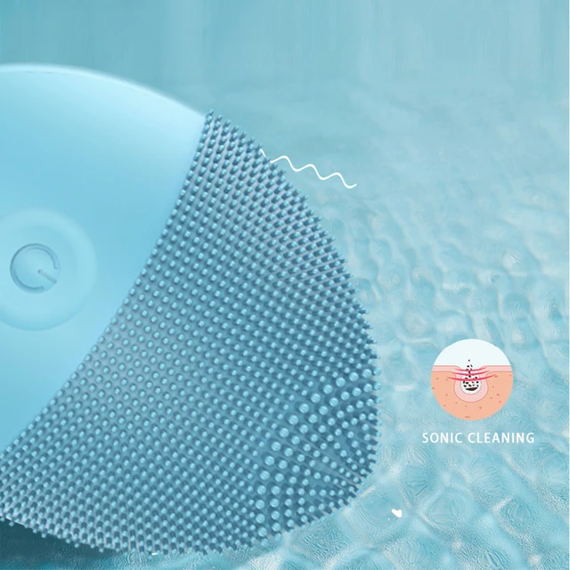 LAIKOU Electric Facial Cleanser Silicone Face Cleansing Brush Electric Face Cleanser Cleansing Skin Deep Washing Massage Brush 6