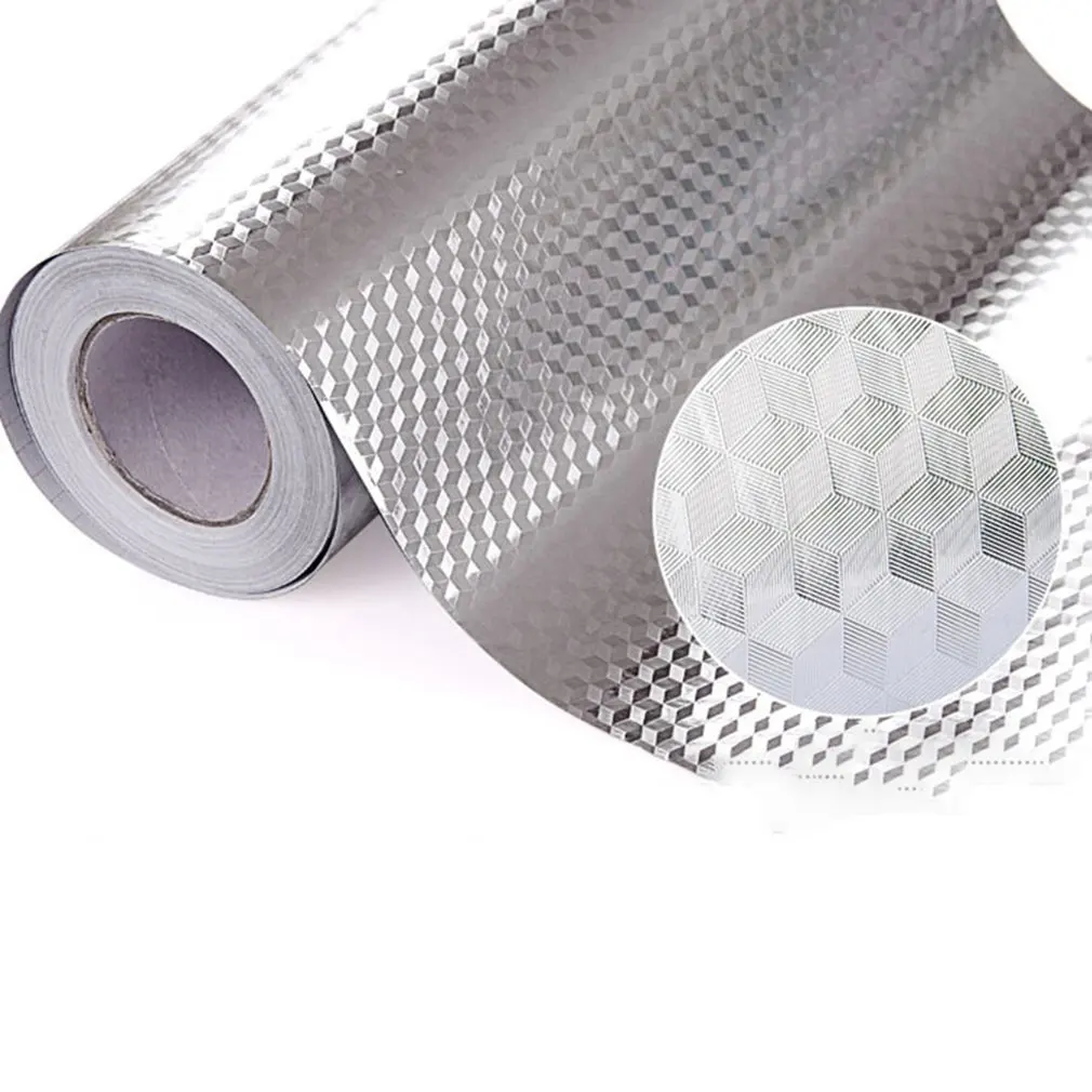

Cabinet Moisture-Proof Aluminum Foil Waterproof Kitchen Oil-Proof Stickers High Temperature Tin Foil