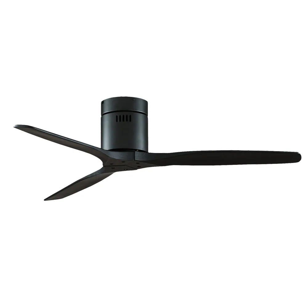 Modern Simple Wooden Ceiling Fan Without Lamp 42inch Ceiling Fans With Remote Control Bedroom Decorate