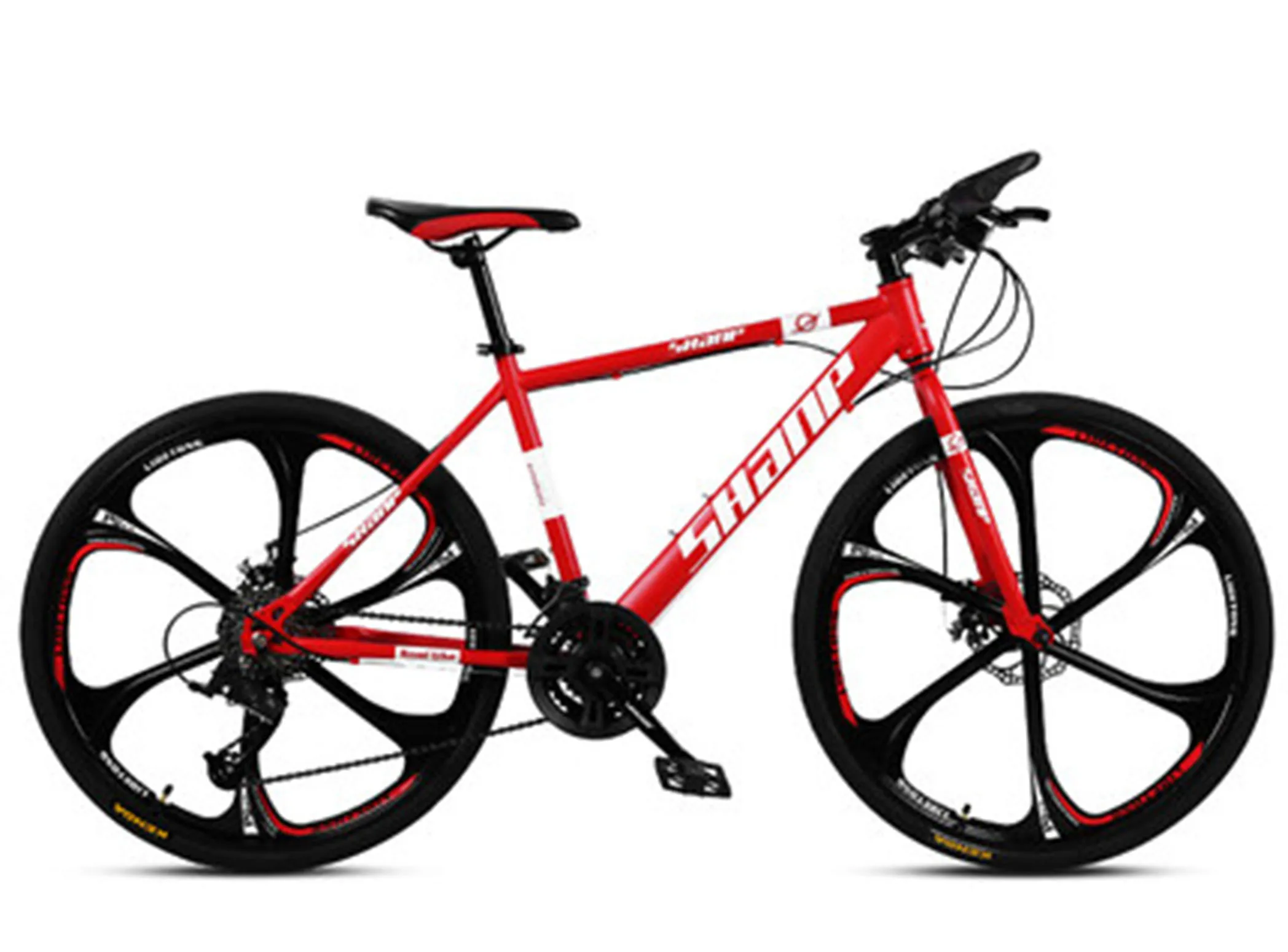 24/26 Inch Off-Road Mountain Bike 21-Speed Male Female Adult Shock Absorption Ultra-Light Six-Knife Bike