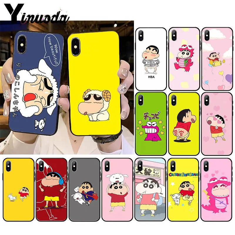 

Yinuoda Kawaii Anime Cartoon Crayon Shin-chan Soft Silicone Phone Case for iPhone 11 11Pro X XS MAX XR 8 7 6 6S Plus 5 5S SE