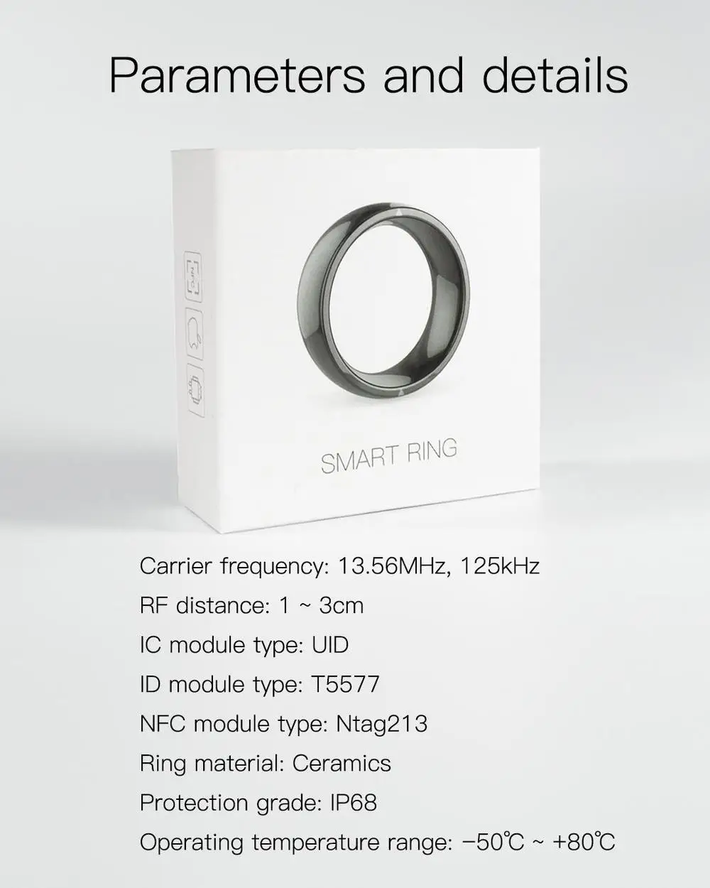2021 NEW... Smart Ring App Enabled Wearable Technology Ring NFC Smartphones For iOS Android Windows