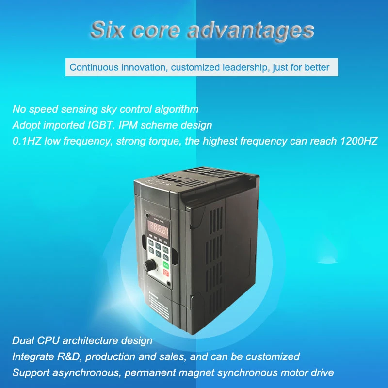 Frequency Converter Inverter Three-phase 380v single 5.5KW 7.5KW 11KW 15KW Permanent Magnet Synchronous Motor Vector Type LD320 |