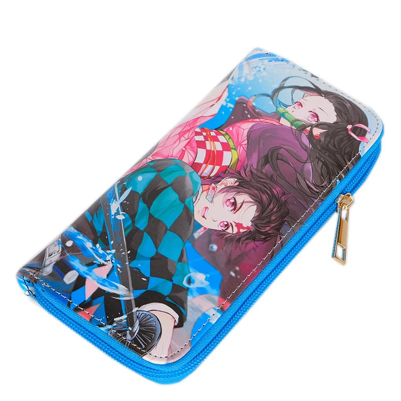Demon Slayer: Kimetsu No Yaiba Kamado Nezuko Tanjirou Косплей длинный кошелек из искусственной кожи держатель для карт портмоне сумка для денег