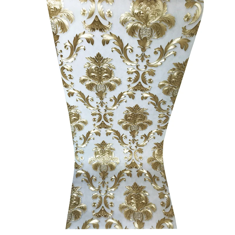 rolo de papel parede dourado 01