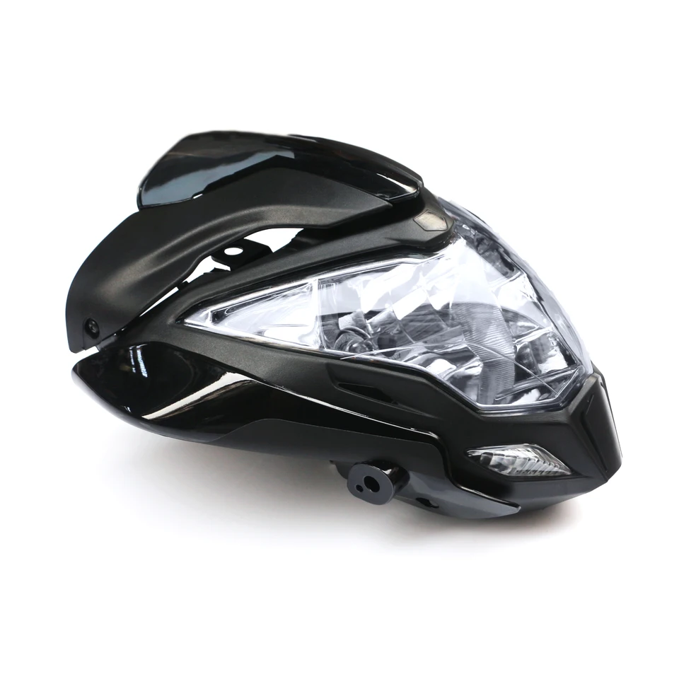 Black Motorcycle Headlight Assembly With Fairing – Fits Bajaj Pulsar 150 & 200