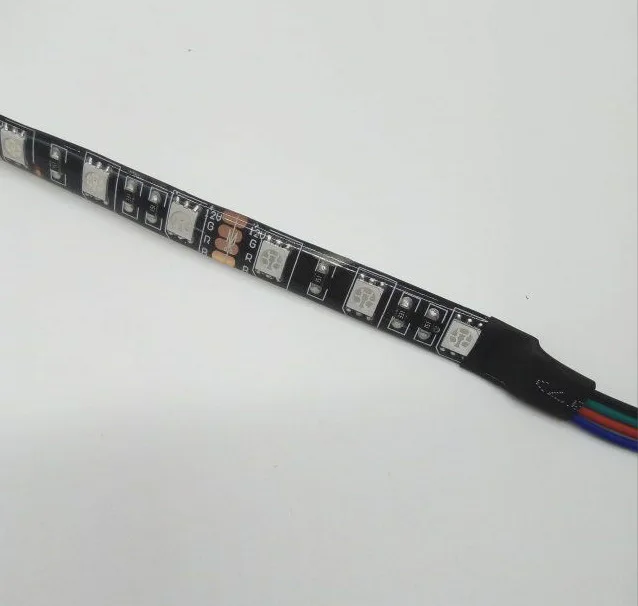 

HD12V/24V Colorful Light Belt Blackboard 5050RGB Car Patch Waterproof 60 Lamp LED Epoxy Soft Light Belt