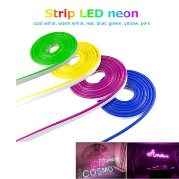 Neon Led Strip Blauw Groen Rood Geel Warm Wit Roze Touw Licht Flexibele Led Tape12V Waterdichte Decoratie Kunst Voor Muur party Neon Led Strip Blauw Groen Rood Geel Warm Wit Roze Touw Licht Flexibele Led Tape12V Waterdichte Decoratie Kunst Voor Muur party