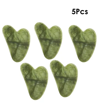 

5Pcs Face Massager Jade Roller Massage Natural Stone Xiuyu Jade Scraper Guasha Quartz Set Face Lift Anti Wrnkle Healthy Beauty