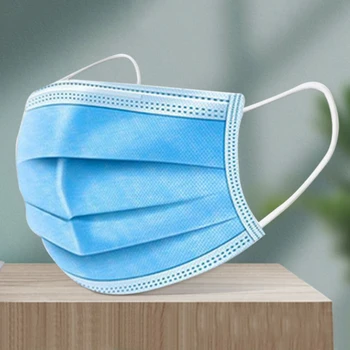 

50-1000pcs Mask Disposable 3Layer Ply Filter Nonwoven Face Mask Anti Pollution Dust Breathable Protective Mouth Caps Mascarilla