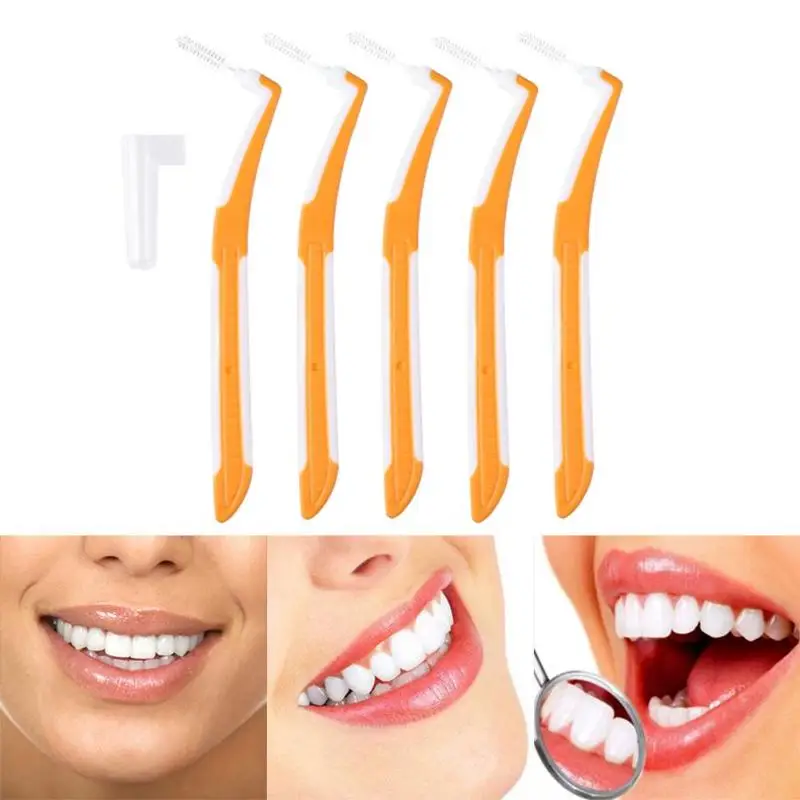 5 шт L межзубные щетки зубы Оральный Push-Pull Чистка стоматологический Стик для зубной нити