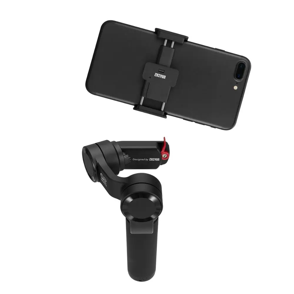 Zhiyun Smooth Q2 Портативный карман Размеры 3-Axis смартфон портативный монопод с шарнирным замком для iPhone 11 Pro Max XS X samsung S10 S9 и мобильного телефона