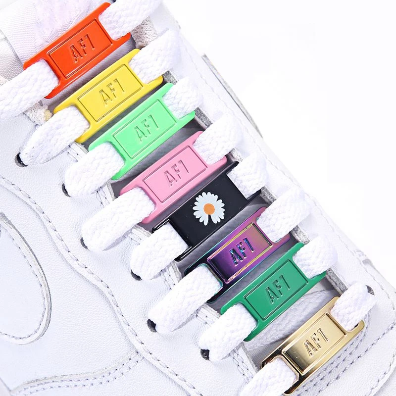 AJ/AF-hebilla de cordón para zapatos deportivos, accesorios de calzado, Material metálico alta calidad, adecuado para todos los zapatos, decoración - AliExpress Calzado