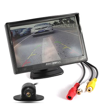

2 in 1 5 inch HD 800 * 480 digital LCD screen car monitor rear view micro camera reversing monitor display auxiliary backup