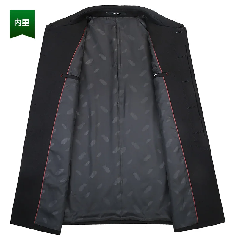 Зимняя шерстяная куртка размера плюс 8XL, мужское шерстяное пальто высокого качества, повседневное приталенное шерстяное пальто с воротником, мужское длинное хлопковое пальто с воротником