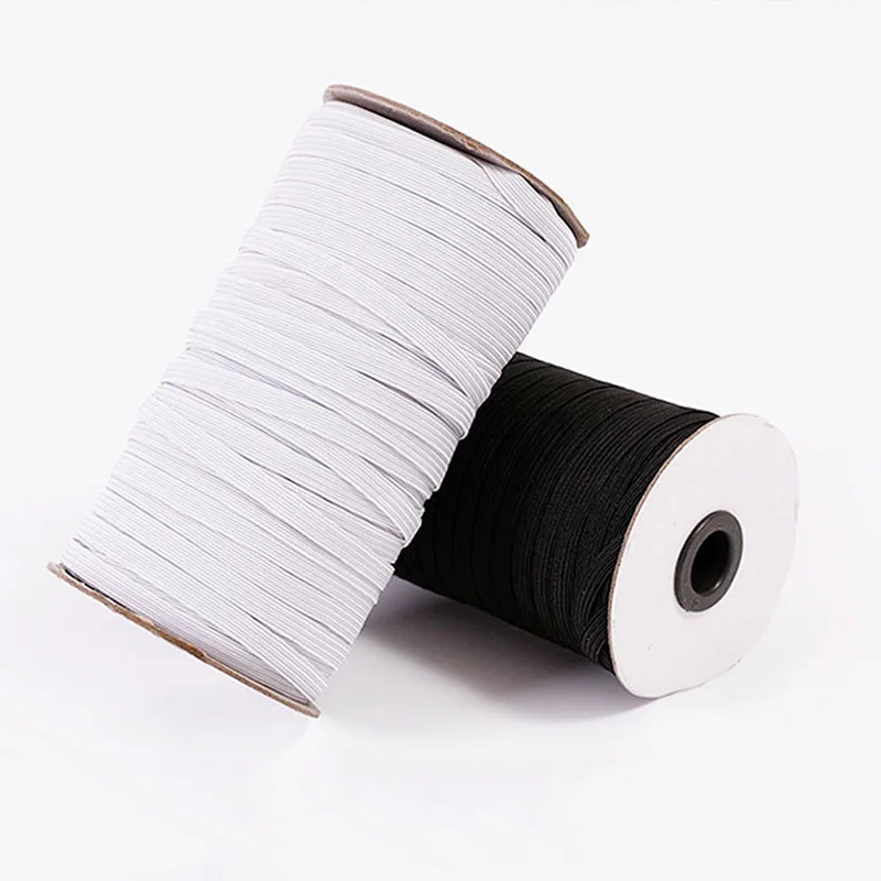 

5M/Lot White/Black High Elastic Sewing Elastic Ribbon Elastic Spandex Band Stretch Rope Trim Sewing Fabric DIY Handmake Garment