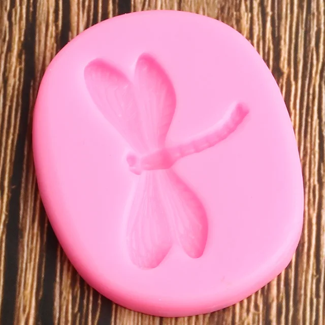 3D -S Szitakötő Szilikon Formák Barkács Rovar Cupcake Topper Fondant Sütemény Díszítő Szerszámok Cukorkapolimos Agyag Csokoládé Gumpaste Penészek - Image 3