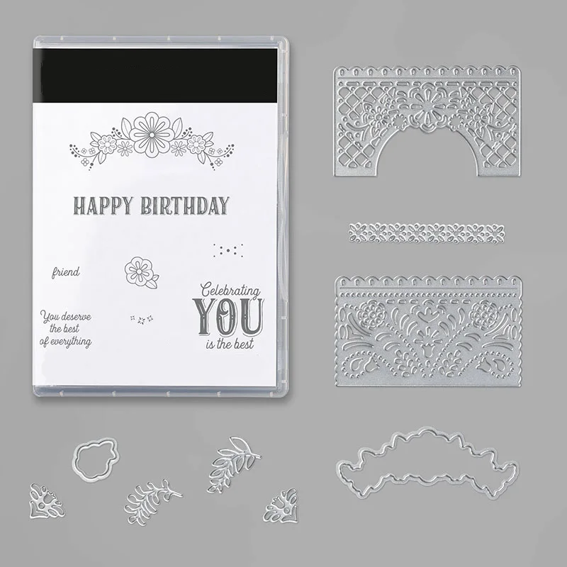 

JC Rubber Stamps and Cutting Die Scrapbooking Happy Birthday Letters Craft Stencil Card Make Album Sheet Decoration 2020 Die Cut