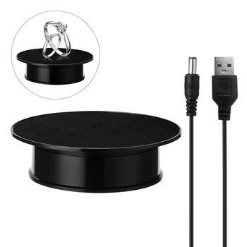

360 Degree Electric Rotating Turntable Display Stand for Photography Video Shooting Props Jewelry Display Turntable
