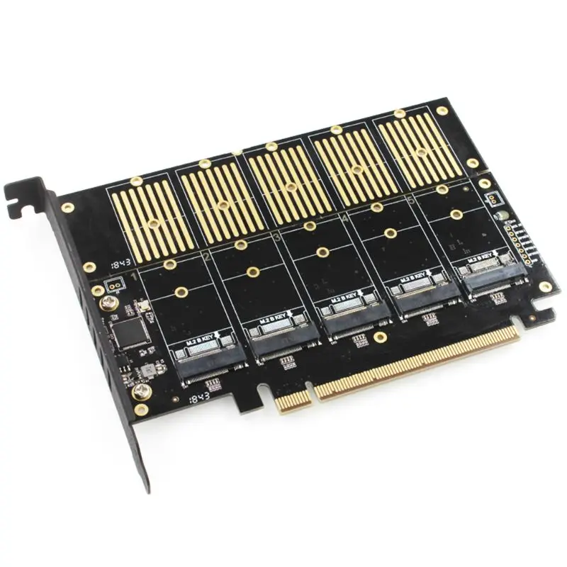 PCIE5 m.2 SATA карты расширения PCIE3.0 SATA 5xSSD 5xNGFF 5xM. 2 RAID карта массива