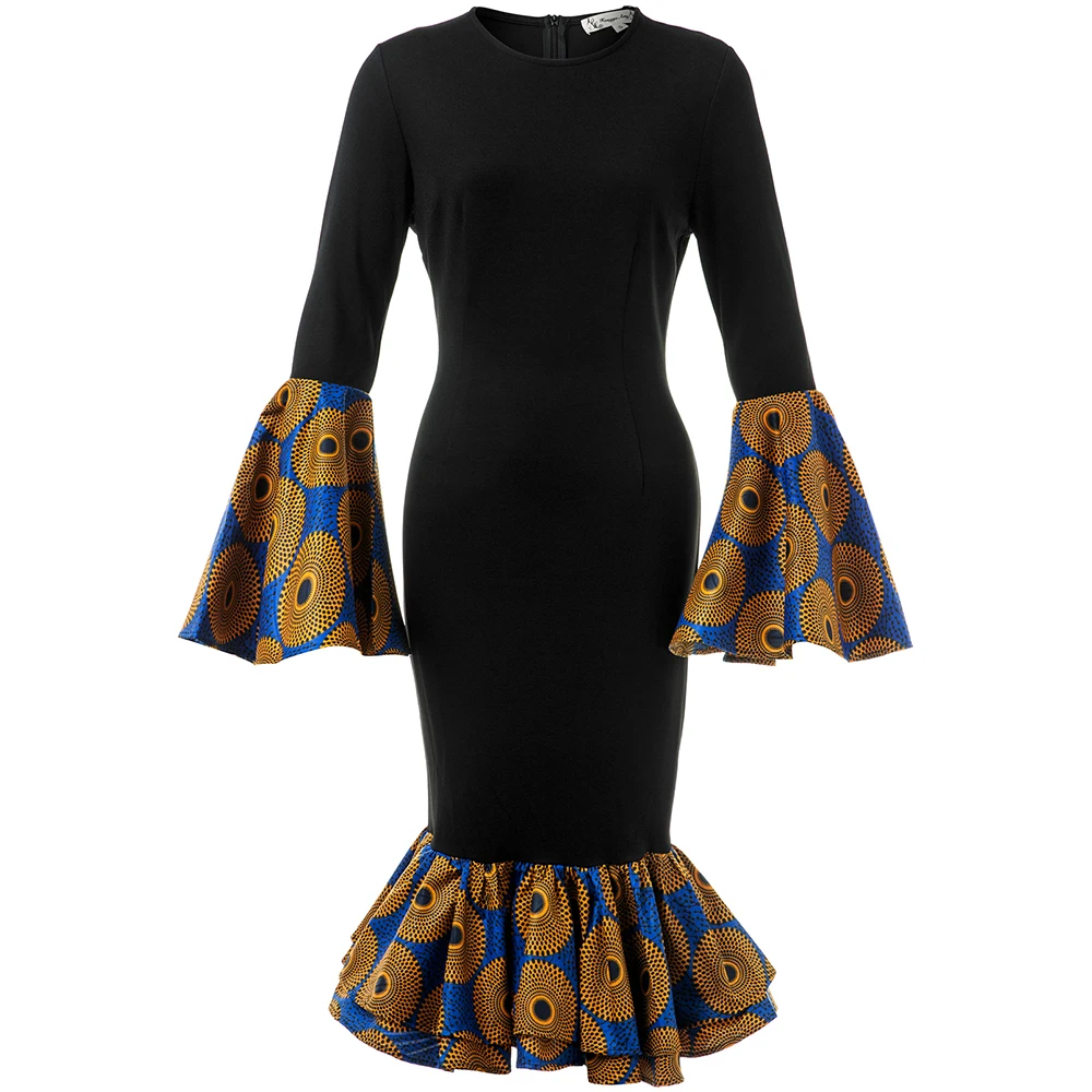 long sleeve ankara dresses