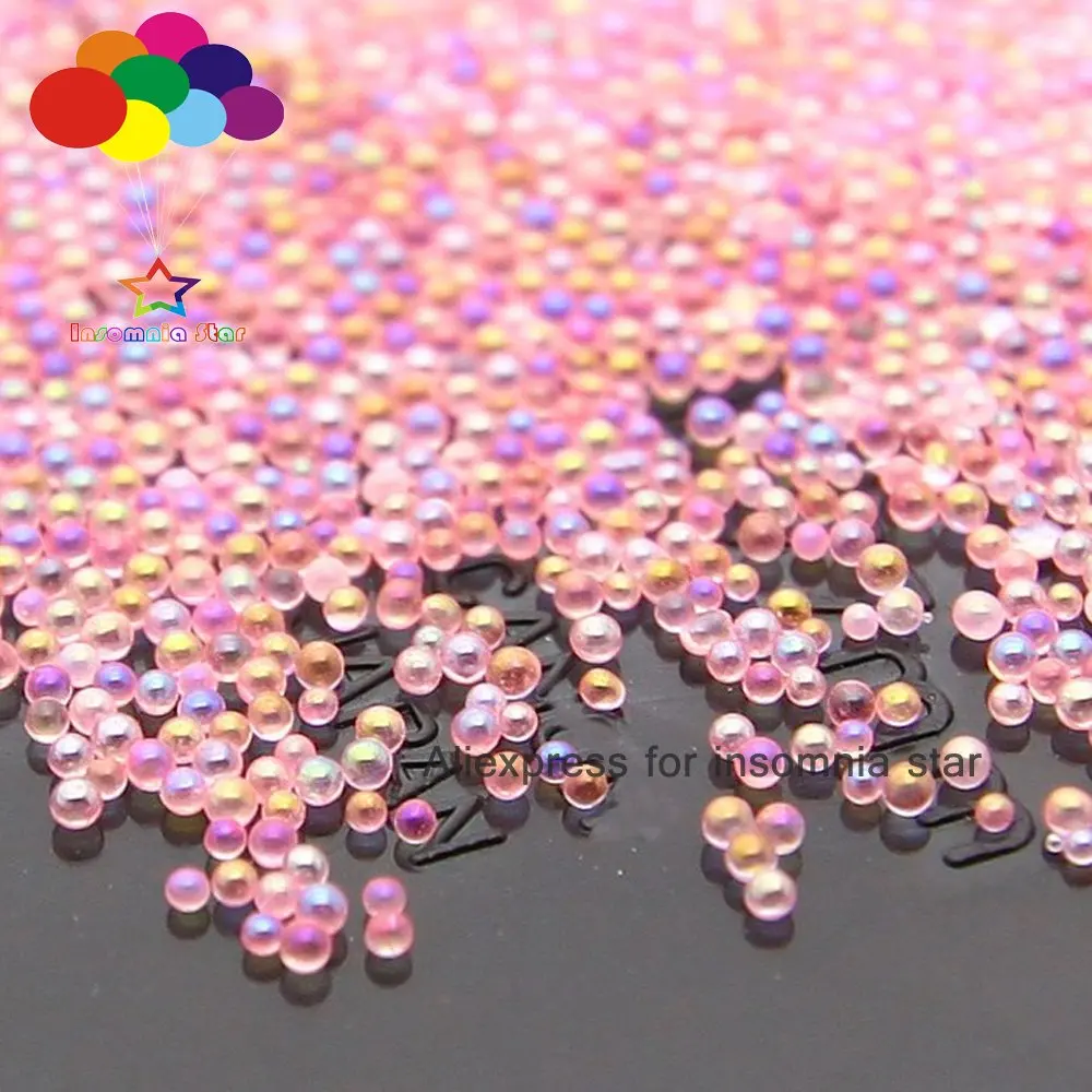A-005 Pink 12 г стеклянные тонкие 100000 шт тонкие бусины без отверстия 0,6 мм-1 мм бусины для нейл Арта шарики небольшие маленькие бусины - Цвет: A-005 Pink