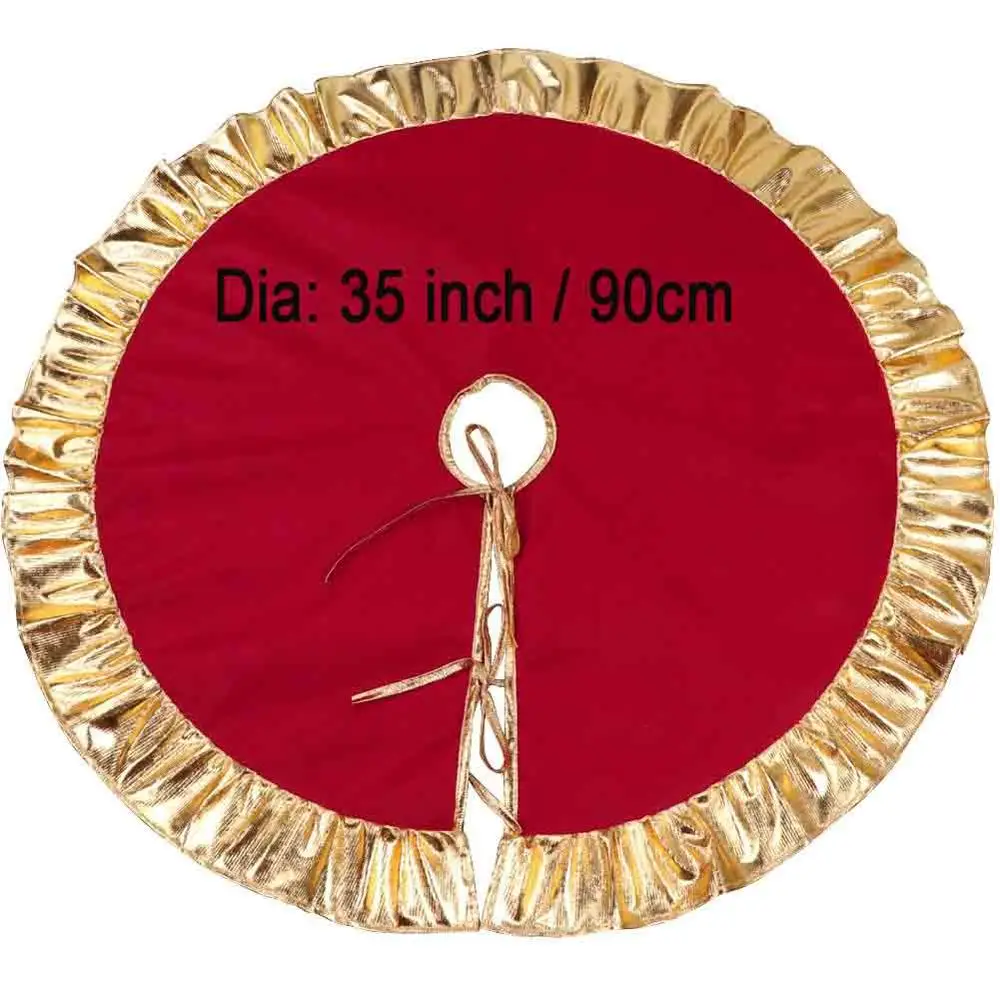 90cm tree skirt Теплые рождественские украшения кукла-эльф плюшевые Рождественские елки Висячие орнаменты Счастливого Рождества нового года детские игрушки 40x24 см - Цвет: 90cm tree skirt