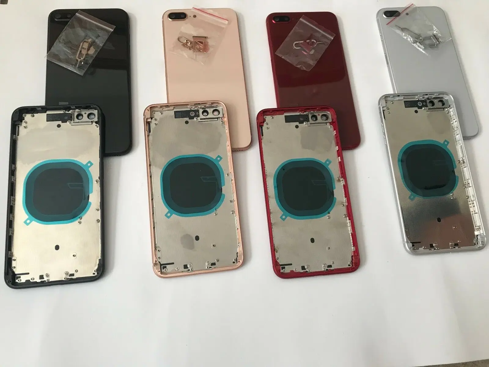 

Back Housing For iPhone For iPhone 7 8 Plus Battery Cover with Side Keys SIM Tray For iPhone7 Rear Door Housing Case For iPhone8