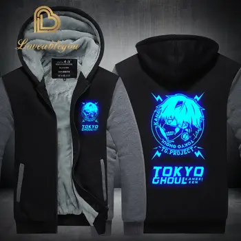 

Fans Wear Unisex Winter Tokyo ghouls Printed Hoodie with Pocket Casual Coat Movie Cosplay Costume