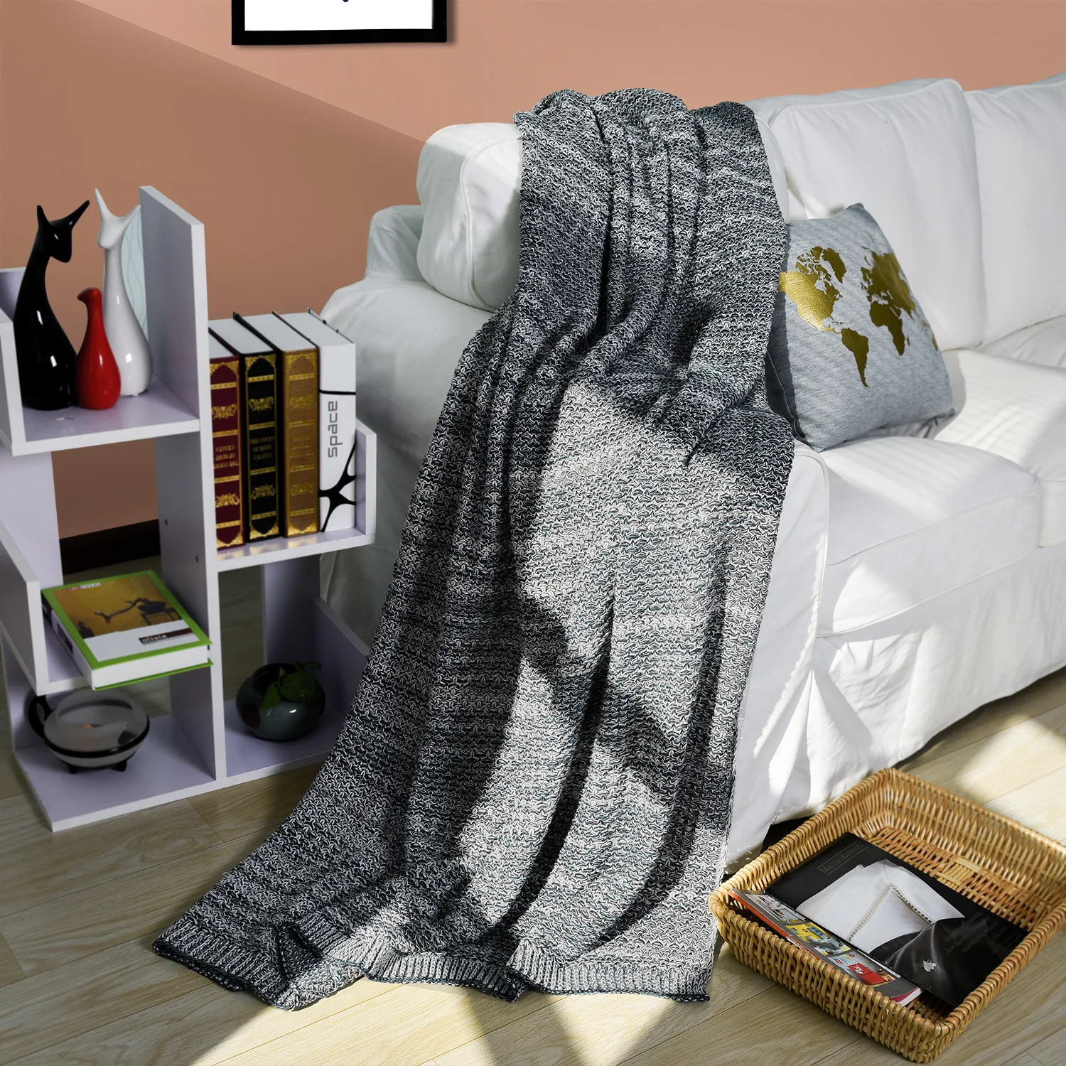 

[Babe] Foreign Trade Sofa Blanket Knitted Thread Blanket