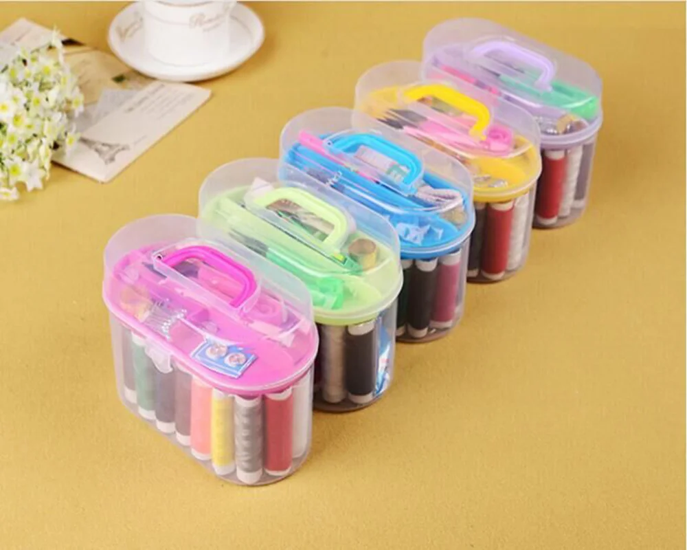 

53pcs Sewing Accessories Portable Sewing Box Kitting Needle Quilting Thread Stitching Embroidery Craft Sewing Tools Supplies