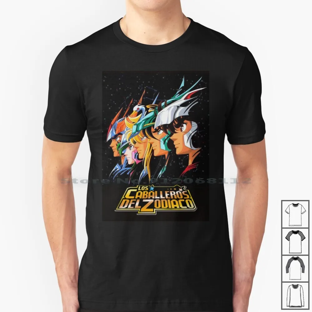 Los Caballeros Del Zodiaco T Shirt 100% Cotone Saint Seiya Poseidon Andromeda Anime Dibujos Animados Ni?O Dragon Fenix Comics