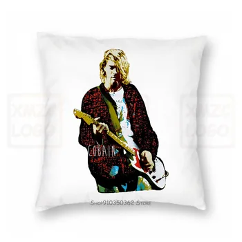 

Nirvana Pillow case Kurt Cobain Red Jacket Guitar New Authentic S 2Xl Women Men